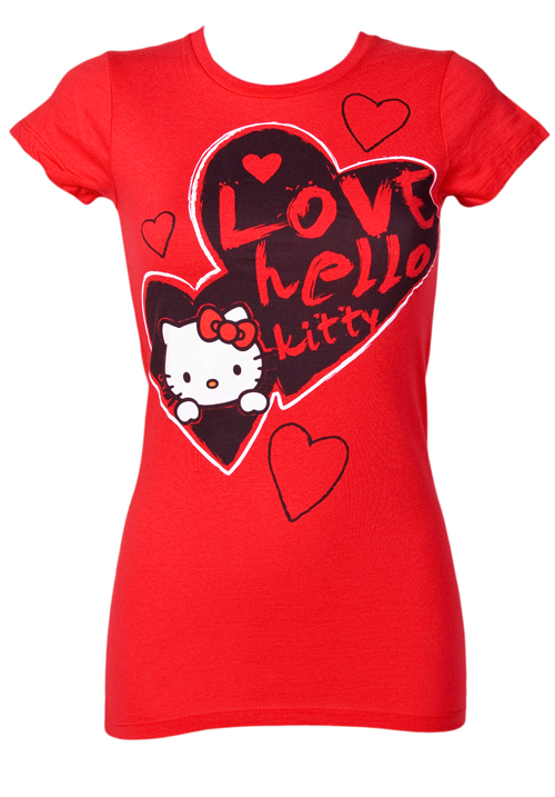 Ladies Love Hello Kitty T-Shirt from Mighty Fine