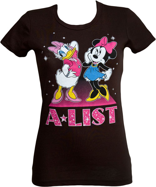 Mighty Fine Ladies Minnie And Daisy A-List T-Shirt from Mighty Fine