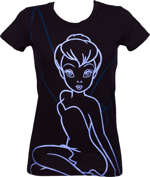 Mighty Fine Ladies Neon Tinkerbell T-Shirt from Mighty Fine
