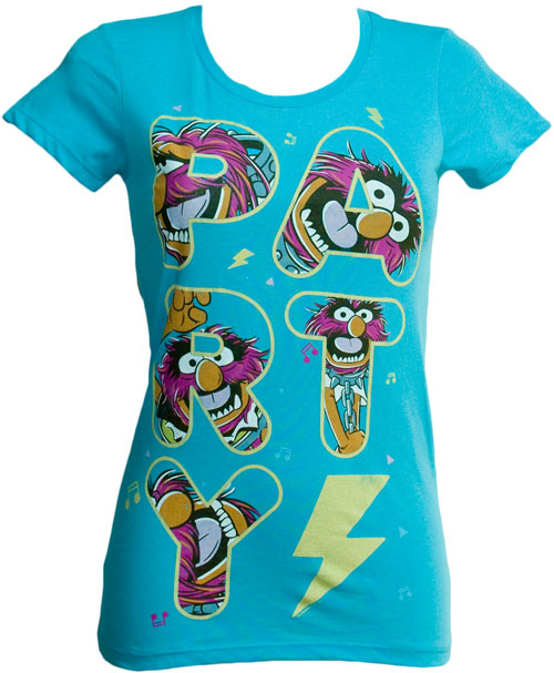 Mighty Fine Ladies Party Animal Muppets T-Shirt from Mighty Fine