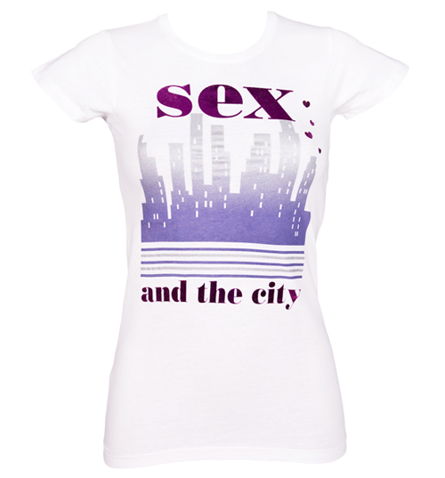 Mighty Fine Ladies Sex And The City NY Skyline T-Shirt from