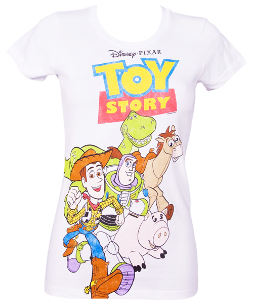 Mighty Fine Ladies Toy Story Group T-Shirt from Mighty Fine