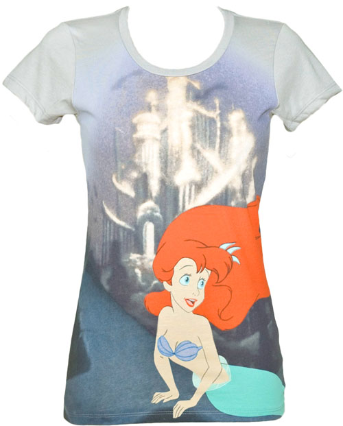 Mighty Fine Underwater Ariel Ladies The Little Mermaid T-Shirt from Mighty Fine