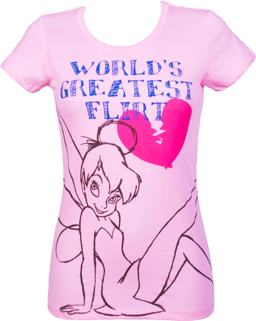 Mighty Fine Worlds Greatest Flirt Ladies Tink T-Shirt