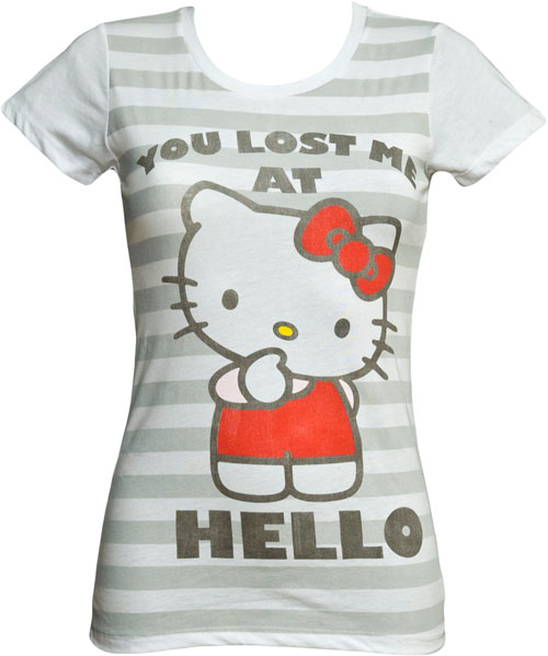 You Lost Me At Hello Ladies Hello Kity T-Shirt from Mighty Fine