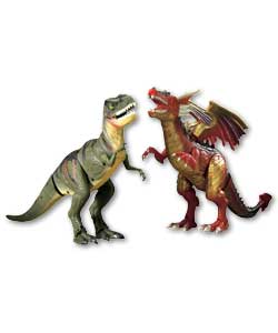 Megasaur/T-Rex Remote Control Twin Pack
