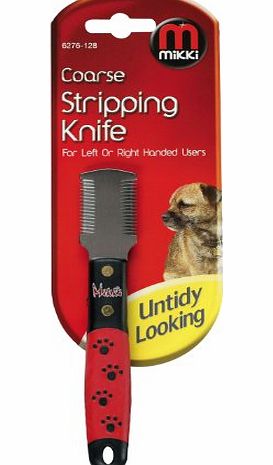 Mikki Grooming Coarse Stripping Knife for Left/ Right Handed Users