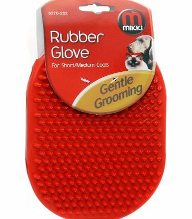 Mikki Grooming Rubber Glove for Short/ Medium Coats