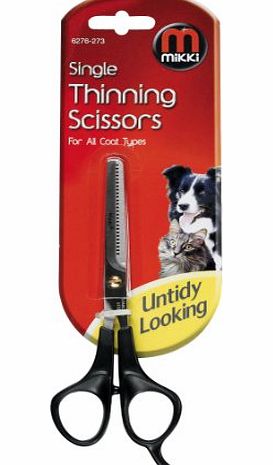 Mikki Grooming Single Thinning Scissors for All Coats