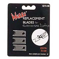 mikki Guillotine Nail Clipper Replacement Blades (3)