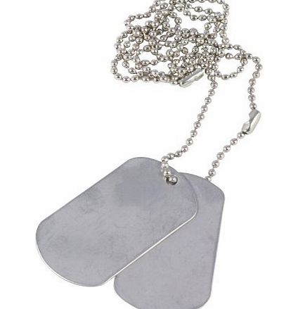 Mil-Com Army Style Dog Tags - Silver