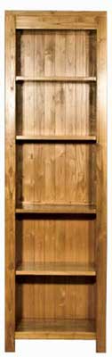 milan 74in x 23.5in Tall Slim Bookcase