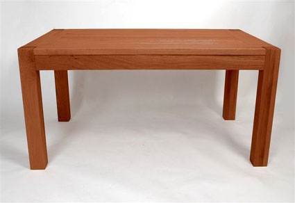 milan Dark Oak Fixed Oak Dining Table - 1800mm