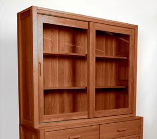 milan Dark Oak Sideboard Dresser Top - 1350mm -