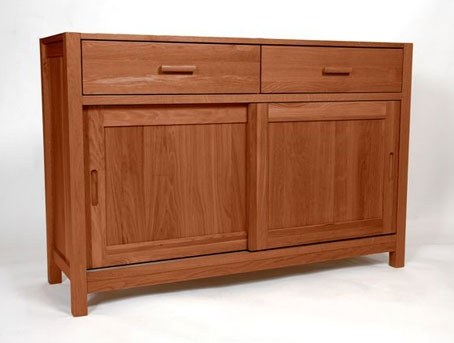 milan Dark Oak Sideboard or Dresser Base - 1350mm