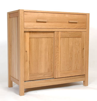 milan Light Oak Sideboard or Dresser Base - 900mm