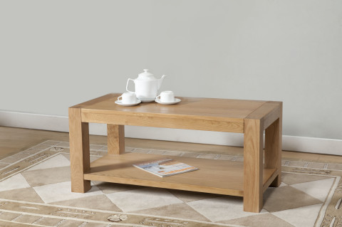 Oak Coffee Table with shelf (Milano Oak