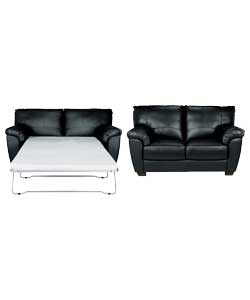 milano Sofabed and Regular Sofa - Black