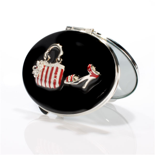 Stripe Engraved Handbag & Shoe Mirror