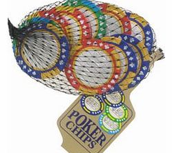 Poker Chips Net of Chocolate Casino Chips 50g (one net)