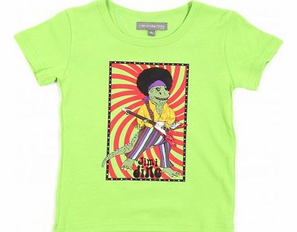 Milk on the Rocks Jimi Dino T-shirt - Green `2 years