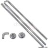Mill Chrome Plated 4-Way Shower Rail 240cm