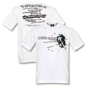 Milla International 2008 Maradona Barrilette Tee - White