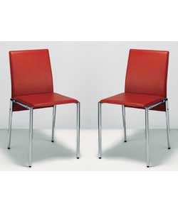 miller Red pair of chairs