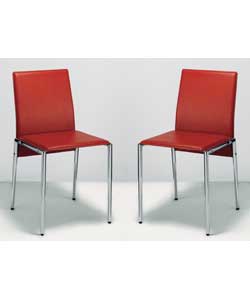 miller Red pair of chairs