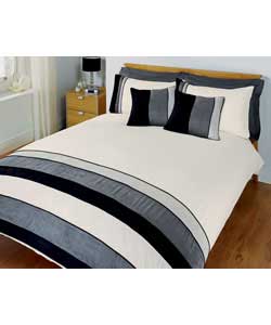 miller Suede Kingsize Bed Set - Charcoal