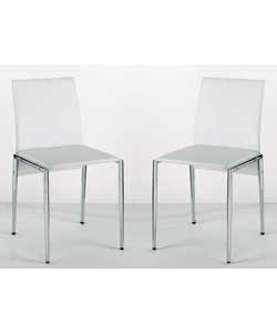 miller White pair of chairs