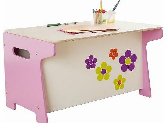 Millhouse Childrens Flower Toy Box and Desk