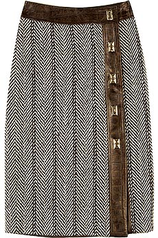 Herringbone lock skirt