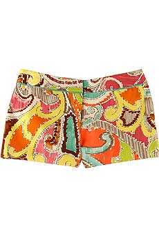 Paisley Print Hotpants