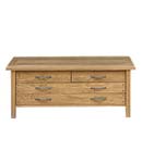 MILTON 6 DRAWER RECTANGULAR COFFEE TABLE