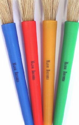 Milton Bradley Chubby Brushes - Colourful Toddler Paint Brushes Set of 4