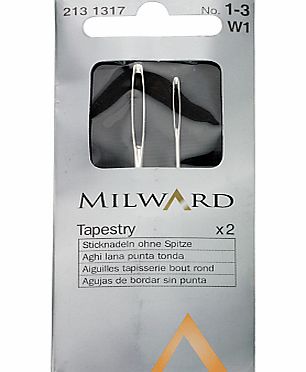 Milward Tapestry Needles, Sizes 1/3, Pack of 2