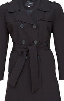 Mimi London *SS13* Womens Ladies Belted Spring Trench Coat Office wear/Formal wear (18, Black)