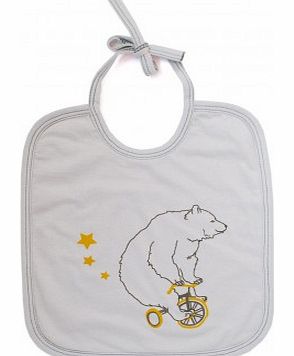 MIMI`lou Bear bib Grey `One size