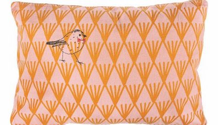 MIMI`lou Bird embroidered cushion `One size