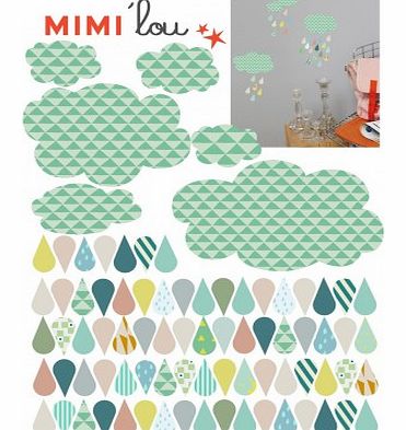 MIMI`lou Clouds Sticker `One size