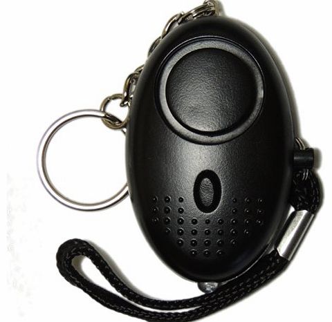 Mini Minder Key Ring Personal Attack Rape Alarm 140db with Torch (Black)