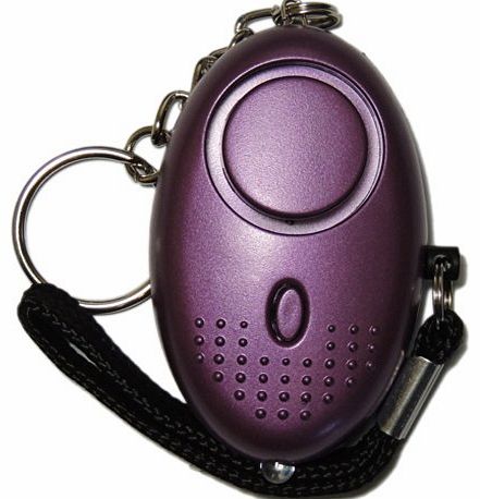 PAL003 140 db Key Ring Personal Attack Alarm with Torch, Purple