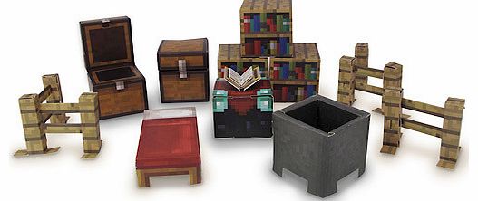 Minecraft 30 Piece Utility Paper Craft Pack