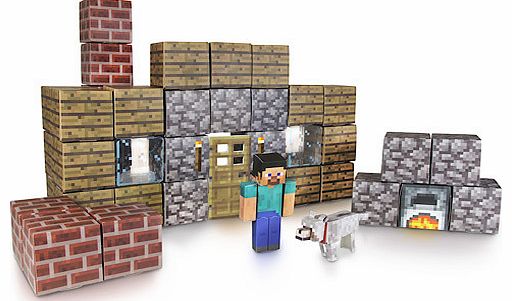 Minecraft 48 Piece Shelter Paper Craft Pack