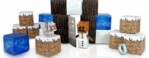 Minecraft 48 Piece Snow Paper Craft Pack