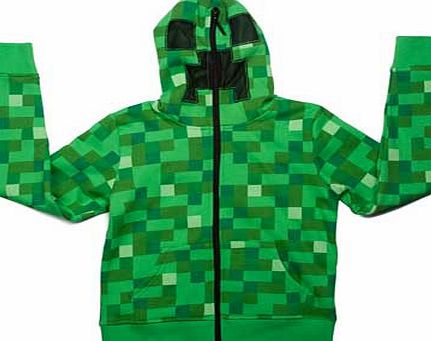 Minecraft Creeper Boys Green Hoodie - 12-14 Years