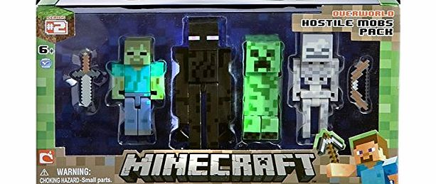 Minecraft Figure 4-Pack Hostile Mobs