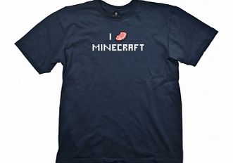 Minecraft I Porkchop Minecraft Navy T-Shirt Size