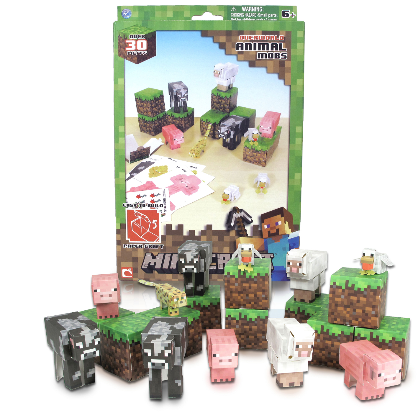 Minecraft Papercraft - Animal Mobs 30 Pc